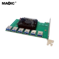 Ugreen — carte d'extension Pci Express X4, Port 1 à 6 ports Usb 3.0, extension Pcie, Pcie 4x à 16x