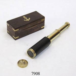 Vente chaude Royal Navy Full Brass Nautical Telescope 4.5 "Pouces à Vendre Antique Vintage Brass Telescope Prix de gros - Product Image 6