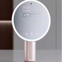 Miroir de maquillage intelligent avec analyseur de peau AI, écran tactile 8 pouces, éclairage LED annulaire, détecteur de soins de la peau pour salon de beauté