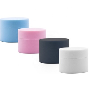 Factory Direct <b>Empty</b> Round Cream Container 20g 30g 50g Wide Mouth Pet Plastic Frosted Cosmetic <b>Jars</b> With Lid - Product Image 5