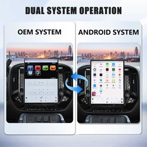 15.6 Inch Android Car Radio Fit for Chevrolet Silverado/GMC SIERRA 2014-2018 <b>Wireless</b> CarPlay GPS Navigation Multimedia Player - Product Image 3