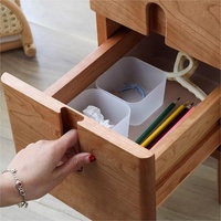Table de chevet en bois massif avec jointure à mortaise et tenon, armoire de rangement moderne de style nordique pour chambre à coucher, mobilier de maison