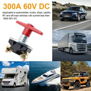 Terminal de latón 300A 12-60 VDC Parada Motocicleta Coche Boart Desconexión de batería Interruptor de corte - Product Image 6