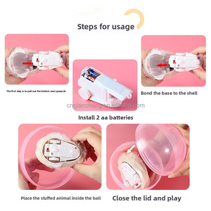 Automatisches Intelligentes Katzenspielzeug Nachhaltiges Lustiges Cartoon-Plüsch-Kaninchen-Hamster-Spielzeug Elektrischer Hindernisvermeidender Rollball - Product Image 6