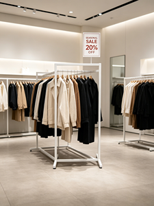 Espositore Mobile per Pubblicità, Stand in Metallo per Promozioni e Fiere, Espositore per Abbigliamento alla <span class=keywords><strong>Moda</strong></span> - Product Image 6