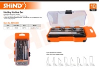 94480 Vente en gros d'usine, kit de couteaux multifonctions 10 pièces, couteau de précision, couteau de sculpture, couteau artisanal pour loisirs créatifs