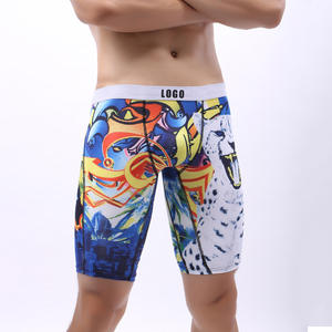 Ropa Interior Deportiva para Hombre, Cintura Media, Transpirable, Absorbe la Humedad, Antibacteriana, de Poliéster, Tejido de Punto Estampado, Fabricantes de Ropa Deportiva - Product Image 1