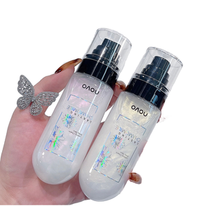 NOVO Brume Fixatrice de Maquillage Hydratante Longue Durée, Contrôle du Sébum, Blanchissante, Végane, Waterproof, Minérale, Liquide, Pailletée Rose - Product Image 1