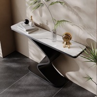 Lampe de table de console étroite minimaliste italienne moderne de luxe pour entrée salon villa salons d'hôtel armoire au sol