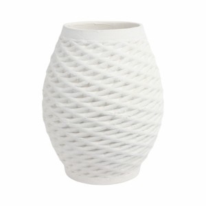 Vaso in porcellana testurizzata stampato in 3D, decorazione scultorea per soggiorno e camera da letto - Product Image 1