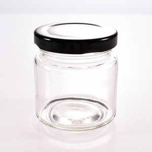 Toples penyimpanan serbaguna bulat 100ml dengan tutup hitam kedap udara untuk lilin, jam, madu grosir - Product Image 2