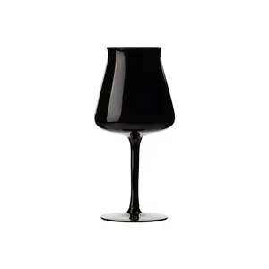 Multi Options Goblets Pure Black Crystal Red Wine Glass Home Decoration Champagne Glasses