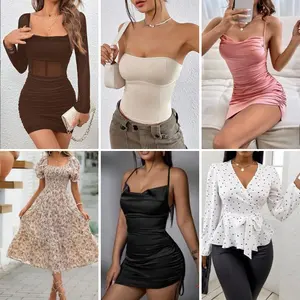 Ropa miscelánea de verano para mujer, ropa de moda al por mayor, ropa sexy ajustada para mujer, estilo mixto, envío aleatorio