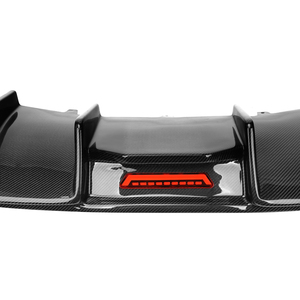 Diffuseur de pare-chocs arrière style KB en fibre de carbone avec éclairage LED pour Audi A5 B8 Sport 2 portes 2008-2011 A5 B8 - Product Image 4