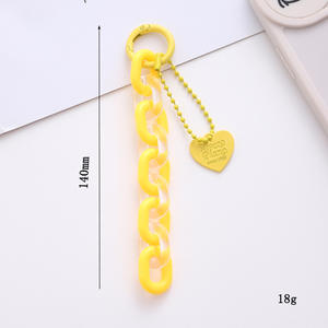 Fashion Acrylic Keychain Summer Chain Bag Pendant Cute Jelly <b>Key</b> <b>Rings</b> Custom Logo Design Gift Promotion Item Z0054 - Product Image 3