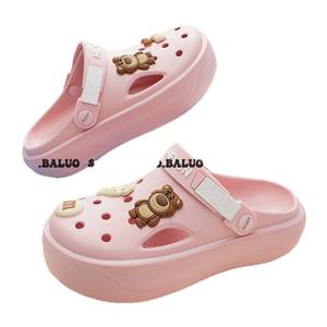 Sandalias de Playa Antideslizantes con Suela Gruesa Rosa para Mujer, Marca Baluo, Tallas 35-40, Moldeadas por Inyección, Zapatos para Agua - Product Image 1
