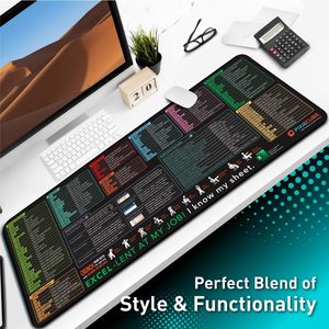 Mousepad với tất cả các phím tắt Excel kích thước lớn phim hoạt hình cao su cơ sở Chuột chơi game pad phím tắt văn phòng chuột pad cho văn phòng nhà - Product Image 3