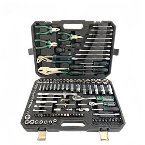 Jeu de douilles en acier au chrome-vanadium 131 pièces, clé à cliquet 72 dents, outils de réparation automobile OEM, étui rigide pour mécaniciens - Product Image 3