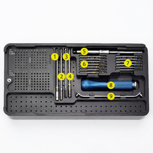 BISONS - Juego de Instrumentos Quirúrgicos y Placas Óseas Maxilofaciales Manuales de Acero Inoxidable de 1.5 mm y 2.0 mm, Certificación CE Clase I - Product Image 1