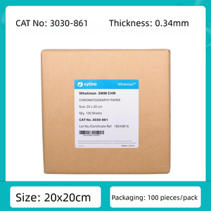 <span class=keywords><strong>Carta</strong></span> da filtro cromatografica Whatman3030-861/303010133/3MM <span class=keywords><strong>carta</strong></span> da filtro elettroforesi WB 20*20cm - Product Image 3