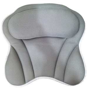 Luxury air Mesh Bath Tub Cushion Dry Fast Fluffy Soft Spa With Suction Cups Comfortable Bath Tub Pillow