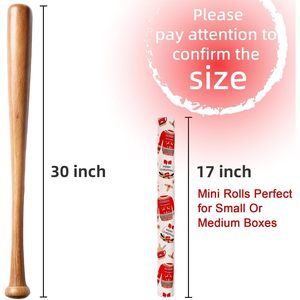 Christmas Wrapping <b>Paper</b> <b>Roll</b> 17 Inch X 33 Feet Red White Sweater Tree Design Eco Friendly Gift <b>Wrap</b> - Product Image 3