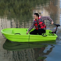 Topk — bateau de pêche en plastique, 2 pièces, petits moteurs empilables, kayak PE, à vendre