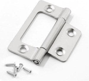 Charnière YOYOW blanche en fer sans mortaise, petite taille, réglable, installation facile pour salle de bain et portes/fenêtres en bois - Product Image 3