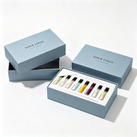 Boîte d'emballage de parfum écologique avec logo personnalisé, boîte cadeau, boîte d'emballage certifiée avec laminage mat et insert