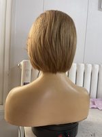 Perruques en cheveux humains SHY Medical, entièrement nouées à la main, avec une ligne de cheveux réaliste, mouvements naturels, coupe pixie, remplacement pour salons, OEM ODM