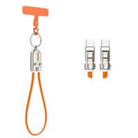 Cable de Datos USB Tipo C con Correa para Cuello/Pulsera, Carga Rápida PD de 240W 5A, Trenzado de Nailon y Zinc, 30-120cm, Colorido, para Teléfono y Portátil