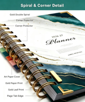Agenda personnalisé, organiseur, magazines, carnet, livre, journal personnalisé, coffret cadeau, reliure spirale, couverture en cuir, planificateur
