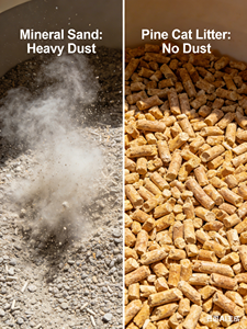 Arena para Gatos Honeypet 100% Pino <span class=keywords><strong>Ponderosa</strong></span>, Sin Polvo, Sin Perfume, Biodegradable - Segura para Gatos, Altamente Absorbente - 12 lb - Product Image 3