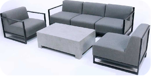 Ensemble de canapés de jardin multifonctionnels avec table élévatrice Ensemble de canapés de patio en rotin et rotin avec repose-pieds - Product Image 4