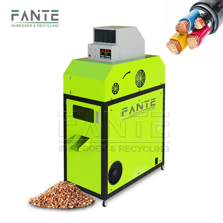 Fante Made In China優れたスクラップ銅線リサイクル機ハウスホールドワイヤー造粒機