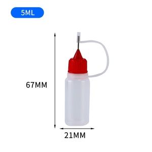 Botella de HDPE de 10 ml con tapa de <span class=keywords><strong>aguja</strong></span> <span class=keywords><strong>para</strong></span> inyección de pigmento de tatuaje y <span class=keywords><strong>relleno</strong></span> de grasa blanda - Product Image 1
