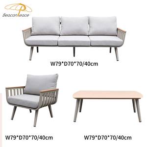 Design moderne, ensemble de canapés pour villa, terrasse, patio, mobilier de <span class=keywords><strong>jardin</strong></span> en aluminium, ensemble de canapés de <span class=keywords><strong>salon</strong></span> sectionnels d'extérieur de luxe pour cour - Product Image 4