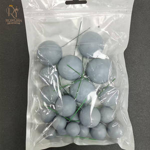 زينة كيك على شكل كرات فوم ملونة بأحجام 2 سم و2.5 سم و3 سم و4 سم، لوازم ديكور لحفلات الزفاف وحفلات استقبال المولود وأعياد الميلاد السعيدة - Product Image 4