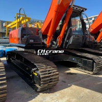 Excavatrice sur chenilles Hitachi ZX240 d'occasion, 24 tonnes, avec godet de 1 m, matériel japonais ZX120 ZX240 ZX250 ZX360, faible nombre d'heures de travail