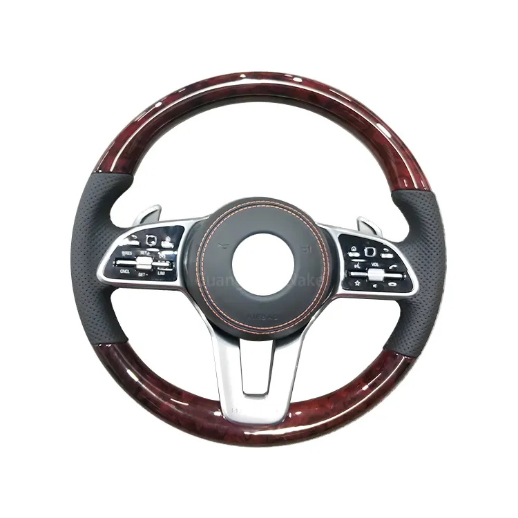For Be-nz W204 W205 W213 Gle Gls W219 W222 W221 Custom Alcanta-r Mahogany Steering Wheel Racing Wheel Convertible