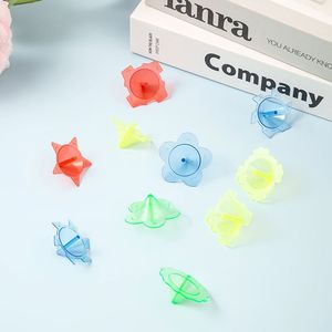 Transparent <b>Mini</b> Spinning Top Plastic Colorful Childrens Toy For Kids Age 2 4 Years Unisex Gift - Product Image 3