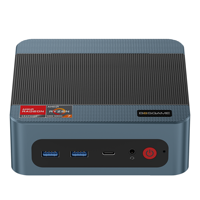 BOSGAME P3 Mini PC AMD Ryzen 7 6800H RAM 32GB DDR5 SSD NVMe 1TB |   AMD Radeon 680M Dual 2.5GbE LAN USB4 Tiga Layar 4K