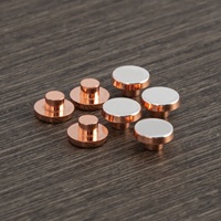 Meilleures ventes Contacts électriques en alliage d'argent Rivets Relais Agsno2 AgCdo AgNi Points de contact en cuivre argenté