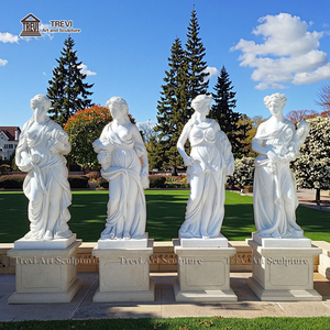 Tay Khắc Cuộc <span class=keywords><strong>S</strong></span>ống Kích Thước Đá Cẩm Thạch Nữ Thần Hình Điêu Khắc Bốn Mùa Tượng Để Bán - Product Image 3