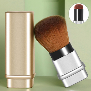 Custom LOGO Mini Rose Gold Foundation Makeup <strong>Brush</strong> Kabuki Facial Beauty Tools Face Powder Blush <strong>Brushes</strong> Nail Cleaning <strong>Brush</strong> - Product Image 4