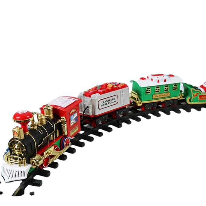 Лидер продаж 2021, классический паровой автомобиль, Электрический Рождественский Железнодорожный автомобиль, набор поездов