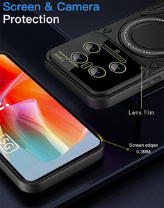 Para Xiaomi 14 Ultra 14T 13T <span class=keywords><strong>12T</strong></span> 13 <span class=keywords><strong>Pro</strong></span> <span class=keywords><strong>Redmi</strong></span> K60 Funda ultra magnética Protección de lente de cámara 360 Soporte giratorio Contraportada - Product Image 4