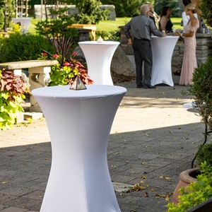 Portable Lightweight <strong>High</strong> <strong>Top</strong> Plastic Bar <strong>Table</strong> Foldable Outdoor Bistro for Dining for Party Wedding Hotel Events - Product Image 6