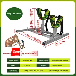 Supporto per Allevamento Cani per Razze Grandi/Medie/Piccole, Specifico per Corgi, in Metallo, Lunghezza e Altezza Regolabili, Supporto per Infusione e Iniezione - Product Image 6