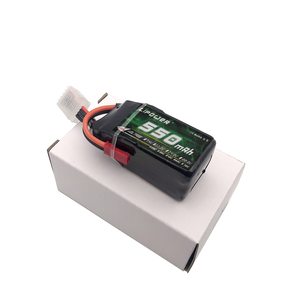 แบตเตอรี่ลิเธียมโพลิเมอร์กำลังสูง 40C 3S 11.1V-22.2V 550mAh ชาร์จได้ สำหรับโดรนแข่ง FPV และโมเดล RC - Product Image 2
